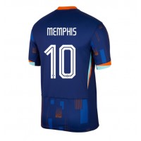 Dres Holandsko Memphis Depay #10 Preč ME 2024 Krátky Rukáv